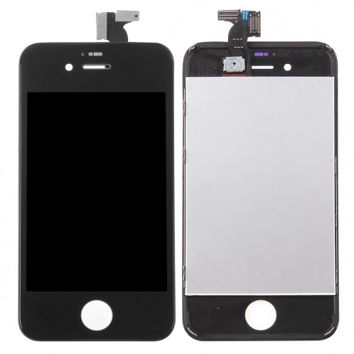 iPartsAcheter 3 en 1 pour iPhone 4S (LCD + Frame + Touch Pad) Assemblage de numériseur (Noir) SI717B1058-08