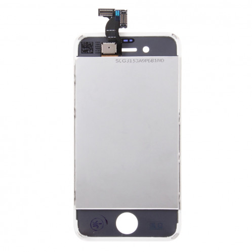 iPartsAcheter 3 en 1 pour iPhone 4S (LCD + Frame + Touch Pad) Assemblage Digitizer (Blanc) SI717W10-08