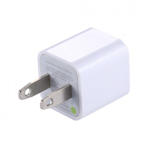 Adaptateur de chargeur USB de haute qualité pour prise USB, 5V / 1A, pour iPhone, Galaxy, Huawei, Xiaomi, LG, HTC et autres téléphones intelligents, appareils rechargeables (Blanc) SH1082963-03