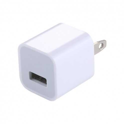 Adaptateur de chargeur USB de haute qualité pour prise USB, 5V / 1A, pour iPhone, Galaxy, Huawei, Xiaomi, LG, HTC et autres téléphones intelligents, appareils rechargeables (Blanc) SH1082963-03