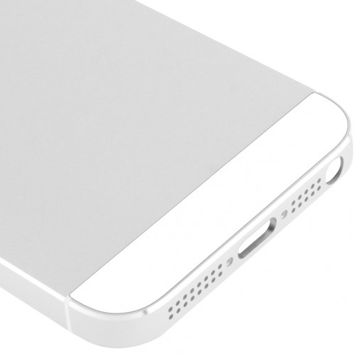Pour la couverture arrière d'alliage de logement complet de l'iPhone 5 (blanc) SP22WL236-06