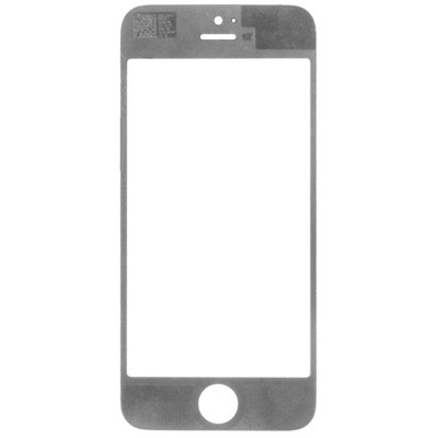 Lentille extérieure en verre pour iPhone 5 et 5S (blanc) SL728W1509-07