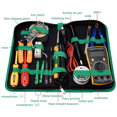 MEILLEUR BST-113 16 dans 1 profession de ménage outil de réparation multi-usages pour ordinateur portable SB1427263-09