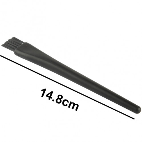 Pinceau de nettoyage antistatique à manche rond 11 pièces, longueur: 14,8 cm (noir) SE17031141-04