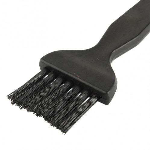 Brosse de nettoyage antistatique à poignée plate à 7 faisceaux, longueur: 14 cm (noir) SE17061546-04