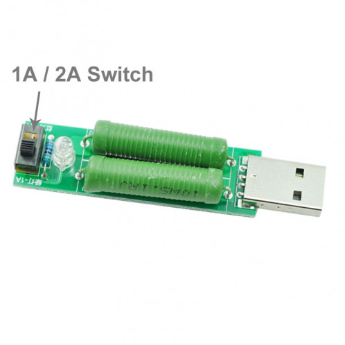 Testeur de résistance de charge mobile de chargeur de puissance d'USB de 5V / 2A et 1A, applicable pour S-IP5G-5248 S522221207-04