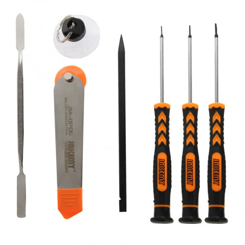 JM-i82 7 en 1 professionnel tournevis Set Spudger Prying outil d'ouverture Kit pour téléphone portable / comprimés réparation SJ7259607-07