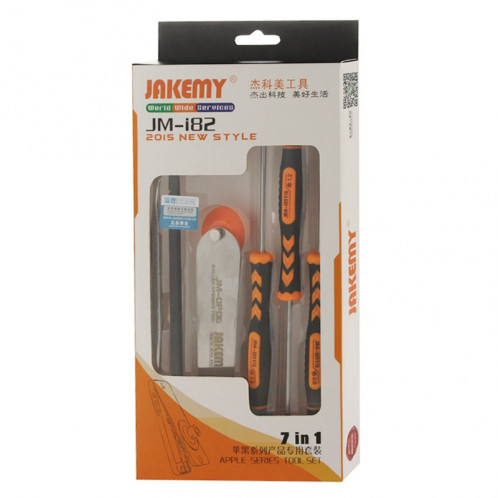JM-i82 7 en 1 professionnel tournevis Set Spudger Prying outil d'ouverture Kit pour téléphone portable / comprimés réparation SJ7259607-07