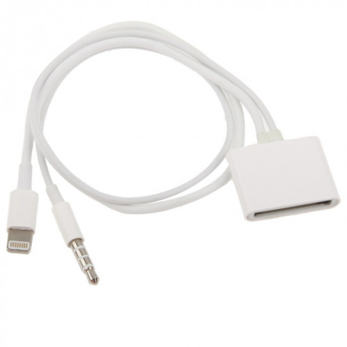 Adaptateur audio 8 broches, ne pas prendre en charge iOS 10.3.1 ou au-dessus du téléphone (blanc) SH85321070-06