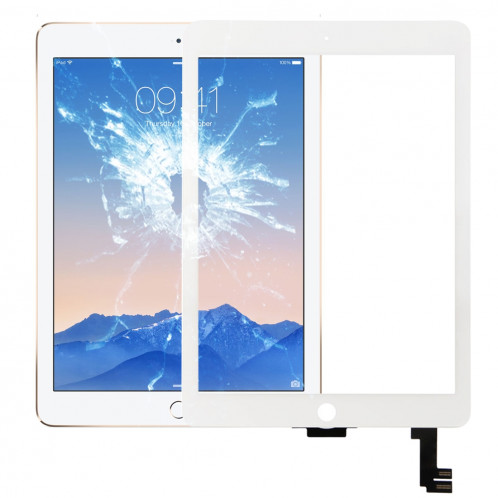 iPartsBuy pour iPad Air 2 / iPad 6 écran tactile (blanc) SI041W1063-05