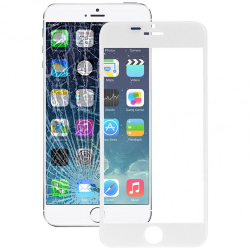 iPartsBuy Lentille extérieure en verre pour iPhone 6 (blanc) SI0063566-08