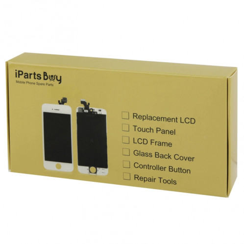 iPartsBuy pour iPhone 6 lentille de verre extérieure de l'écran avant (noir) SI063B1238-08