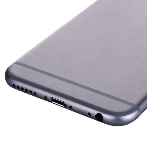 iPartsBuy Housse de boîtier complet pour iPhone 6, y compris la couverture arrière et le plateau de la carte et le bouton de contrôle du volume et le bouton de mise sous tension et la touche du vibreur (gris) SI068H1030-07