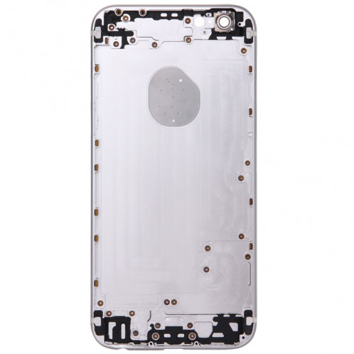 iPartsBuy Couvercle de boîtier complet pour iPhone 6, y compris la couverture arrière et le plateau de la carte et le bouton de contrôle du volume et le bouton d'alimentation et la touche du vibreur (en argent) SI068S1011-07