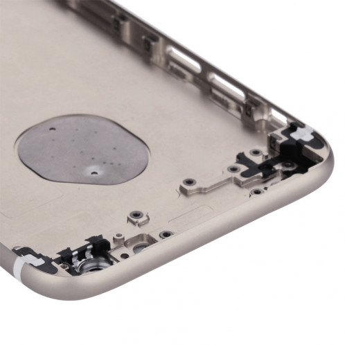 iPartsBuy Housse de boîtier complet pour iPhone 6, y compris la couverture arrière et le plateau de la carte et le bouton de contrôle du volume et le bouton d'alimentation et la touche de la touche du vibreur (or SI00681794-07