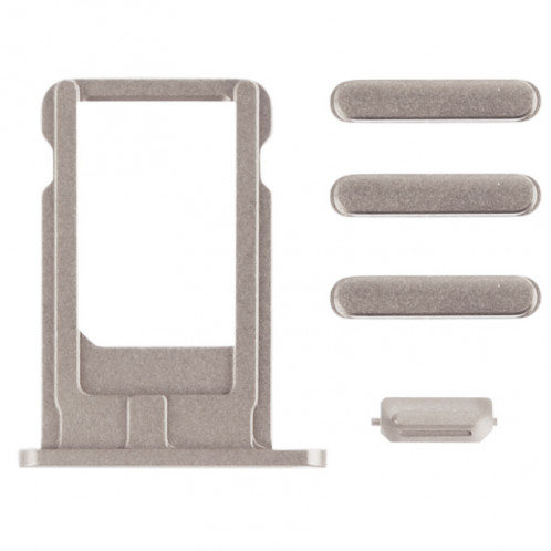 iPartsBuy Housse de boîtier complet pour iPhone 6, y compris la couverture arrière et le plateau de la carte et le bouton de contrôle du volume et le bouton d'alimentation et la touche de la touche du vibreur (or SI00681794-07