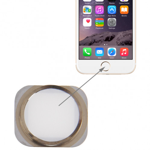 Bouton d'accueil pour iPhone 6 (blanc) SH103J1275-03