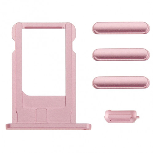 Couvercle du boîtier de l'ensemble de l'iPhone 6, y compris la couverture arrière et le plateau de la carte et la touche de contrôle du volume et du bouton d'alimentation et de la touche du vibreur de SC355F1299-07