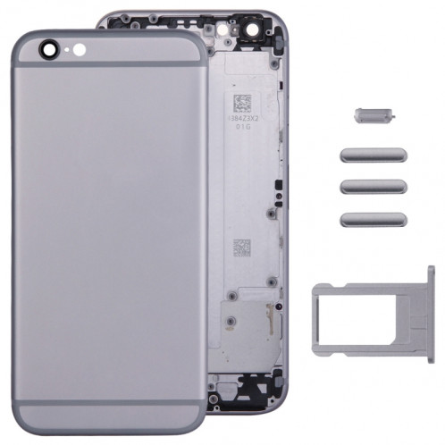 Couvercle de logement complet pour iPhone 6, y compris la couverture arrière et le plateau de la carte et la touche de contrôle du volume et le bouton d'alimentation et la touche du vibrateur de l'interrupteur SC355H1695-07