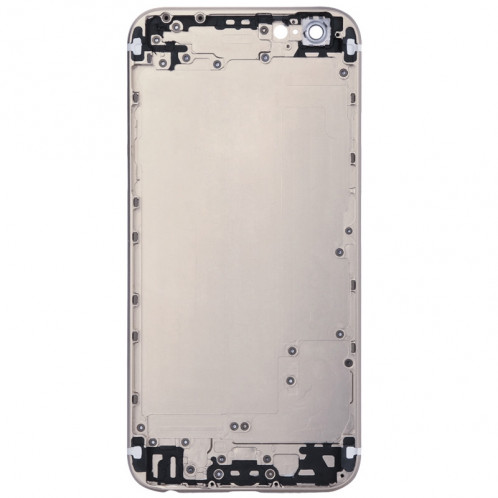 Couvercle de boîtier complet pour iPhone 6, y compris la couverture arrière et le plateau de la carte et le bouton de contrôle du volume et le bouton d'alimentation et la touche de la touche du vibreur (or) SC355J1790-07