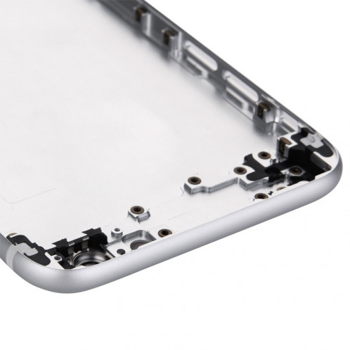 Couvercle de boîtier complet pour iPhone 6, y compris la couverture arrière et le plateau de la carte et le bouton de contrôle du volume et le bouton d'alimentation et la touche du vibreur d'interrupteur de SC355S1086-07
