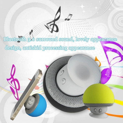 Enceinte Bluetooth en forme de champignon, avec support d'aspiration (noir) SH373B345-012