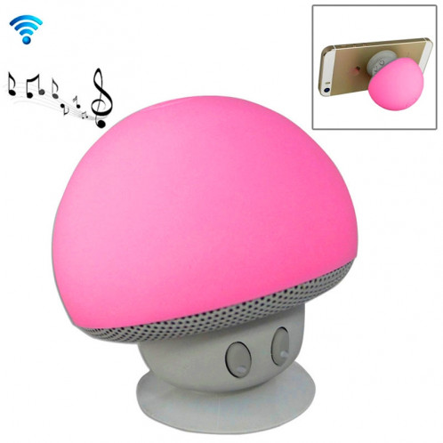 Enceinte Bluetooth en forme de champignon, avec support d'aspiration (rose) SH373F52-012