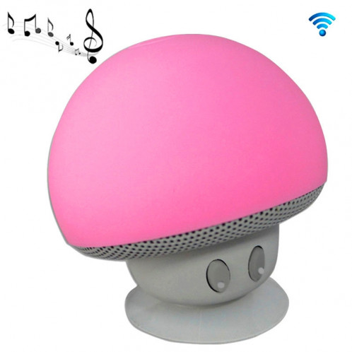 Enceinte Bluetooth en forme de champignon, avec support d'aspiration (rose) SH373F52-012