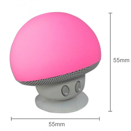 Enceinte Bluetooth en forme de champignon, avec support d'aspiration (rose) SH373F52-012