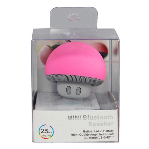 Enceinte Bluetooth en forme de champignon, avec support d'aspiration (rose) SH373F52-012