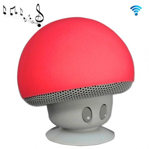 Enceinte Bluetooth en forme de champignon, avec support d'aspiration (rouge) SH373R826-012