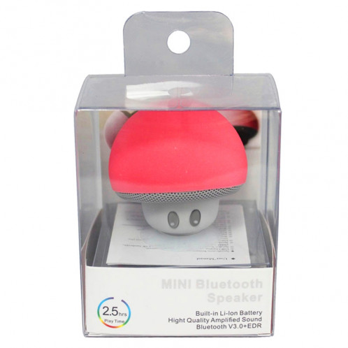 Enceinte Bluetooth en forme de champignon, avec support d'aspiration (rouge) SH373R826-012