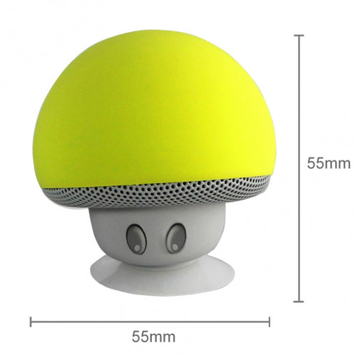 Enceinte Bluetooth en forme de champignon, avec support d'aspiration (jaune) SH373Y1297-012