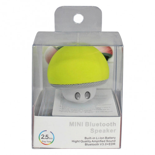 Enceinte Bluetooth en forme de champignon, avec support d'aspiration (jaune) SH373Y1297-012