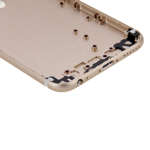 iPartsBuy 6 en 1 pour iPhone 6 (couverture arrière + plateau de carte + touche de contrôle du volume + bouton d'alimentation + interrupteur de sourdine vibrateur clé + signe) couvercle de boîtier complet SI221J299-06