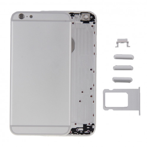 iPartsAcheter 6 en 1 pour iPhone 6 (couverture arrière + plateau de carte + touche de contrôle du volume + bouton d'alimentation + interrupteur de sourdine vibrateur clé + signe) couvercle du boîtier Assemblée SI221S1256-06