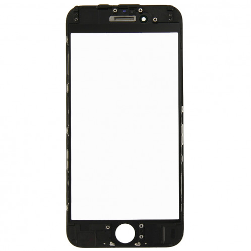 iPartsAcheter 2 en 1 pour iPhone 6 (Lentille extérieure en verre + cadre) (Noir) SI100B1508-08