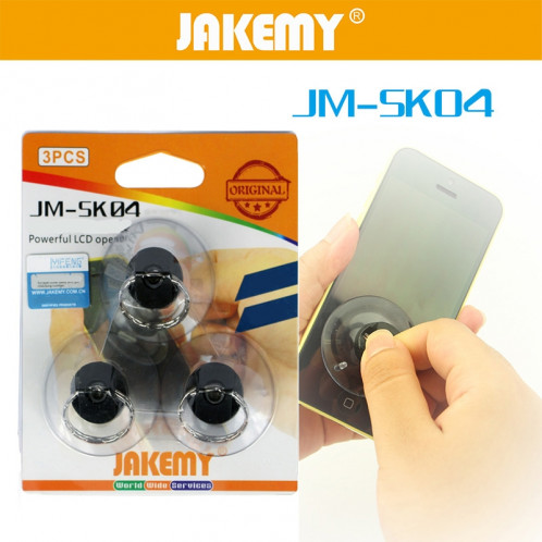 JAKEMY JM-SK04 Ventouse Universelle (Opérateur LCD puissant, 3 PCS) pour iPhone 6 et 6 Plus / iPad / Samsung / HTC / Sony SJ4398139-05