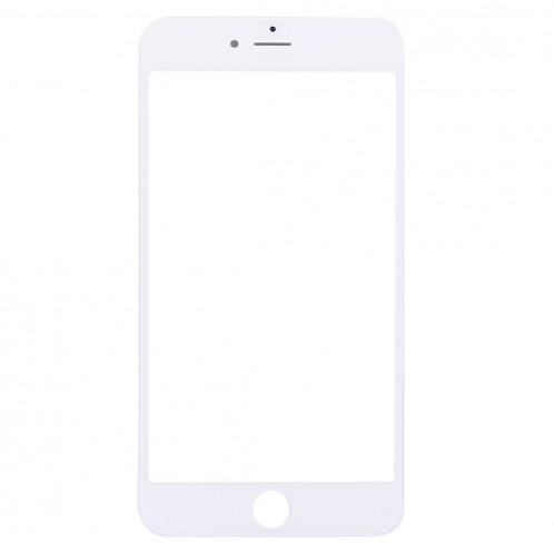 iPartsAcheter pour iPhone 6s Plus Lentille En Verre Externe Avec Écran Avant LCD Cadre Lunette (Blanc) SI030W442-06