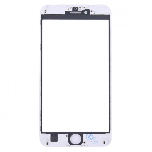 iPartsAcheter pour iPhone 6s Plus Lentille En Verre Externe Avec Écran Avant LCD Cadre Lunette (Blanc) SI030W442-06