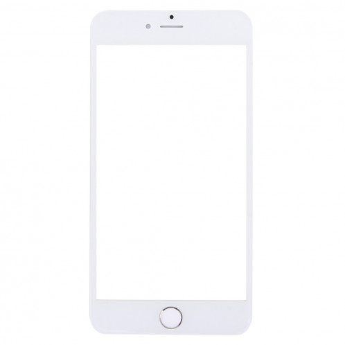 3 en 1 pour iPhone 6s Plus (lentille en verre avec écran avant + cadre LCD pour boîtier avant + bouton de démarrage) (Argent) SH220S1632-08