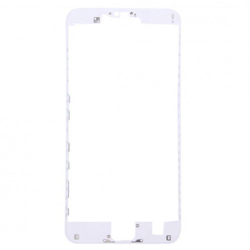 3 en 1 pour iPhone 6s Plus (lentille en verre avec écran avant + cadre LCD pour boîtier avant + bouton de démarrage) (Argent) SH220S1632-08