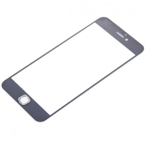 3 en 1 pour iPhone 6s Plus (lentille en verre avec écran avant + cadre LCD pour boîtier avant + bouton de démarrage) (Argent) SH220S1632-08