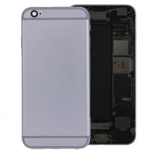 iPartsBuy batterie couvercle arrière avec bac à cartes pour iPhone 6s Plus (gris) SI426H1264-010