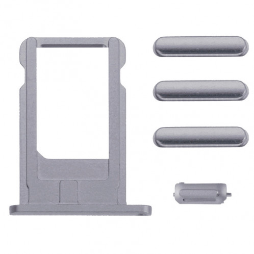 iPartsBuy Housse de boîtier complet pour iPhone 6 Plus, y compris la couverture arrière et le plateau de la carte et la touche de contrôle du volume et du bouton d'alimentation et de la touche de vibration du SI068H511-06