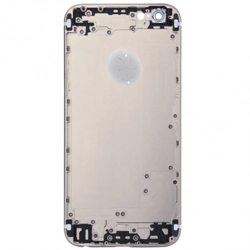 iPartsBuy Housse de boîtier complet pour iPhone 6 Plus, y compris la couverture arrière et le plateau de la carte et le bouton de contrôle du volume et de la touche d'alimentation et la touche du vibreur (or) SI068J791-06