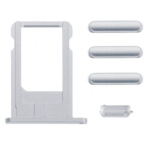 iPartsBuy Couvercle de boîtier complet pour iPhone 6 Plus, y compris la couverture arrière et le plateau de la carte et le bouton de contrôle du volume et le bouton d'alimentation et la touche du vibreur Vibrant SI068S346-06