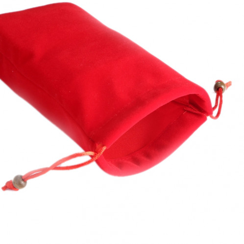 Sac de transport universel en coton avec lanière pour iPhone 6 Plus, iPhone 6S Plus, Galaxy Note 8, Galaxy S6 bord Plus / A8 / Note 5 / Note 4 / Galaxy Mega 6.3 / i9200 (Rouge) SH360R9-05