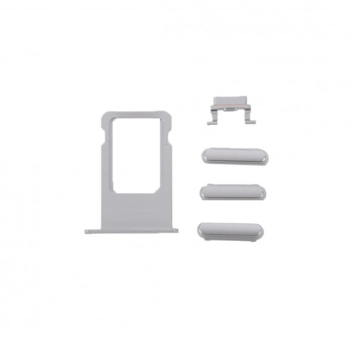 iPartsAcheter 6 en 1 pour iPhone 6 Plus (couverture arrière + plateau de carte + touche de contrôle du volume + bouton d'alimentation + commutateur de sourdine Vibrator Key + signe) Couvercle de boîtier complet SI900S69-06