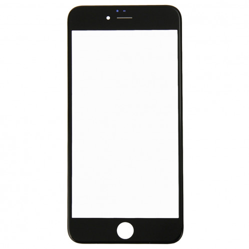 iPartsBuy Avant Écran Lentille En Verre Extérieur avec Cadre Avant Cadre LCD pour iPhone 6 Plus (Noir) SI110B535-08